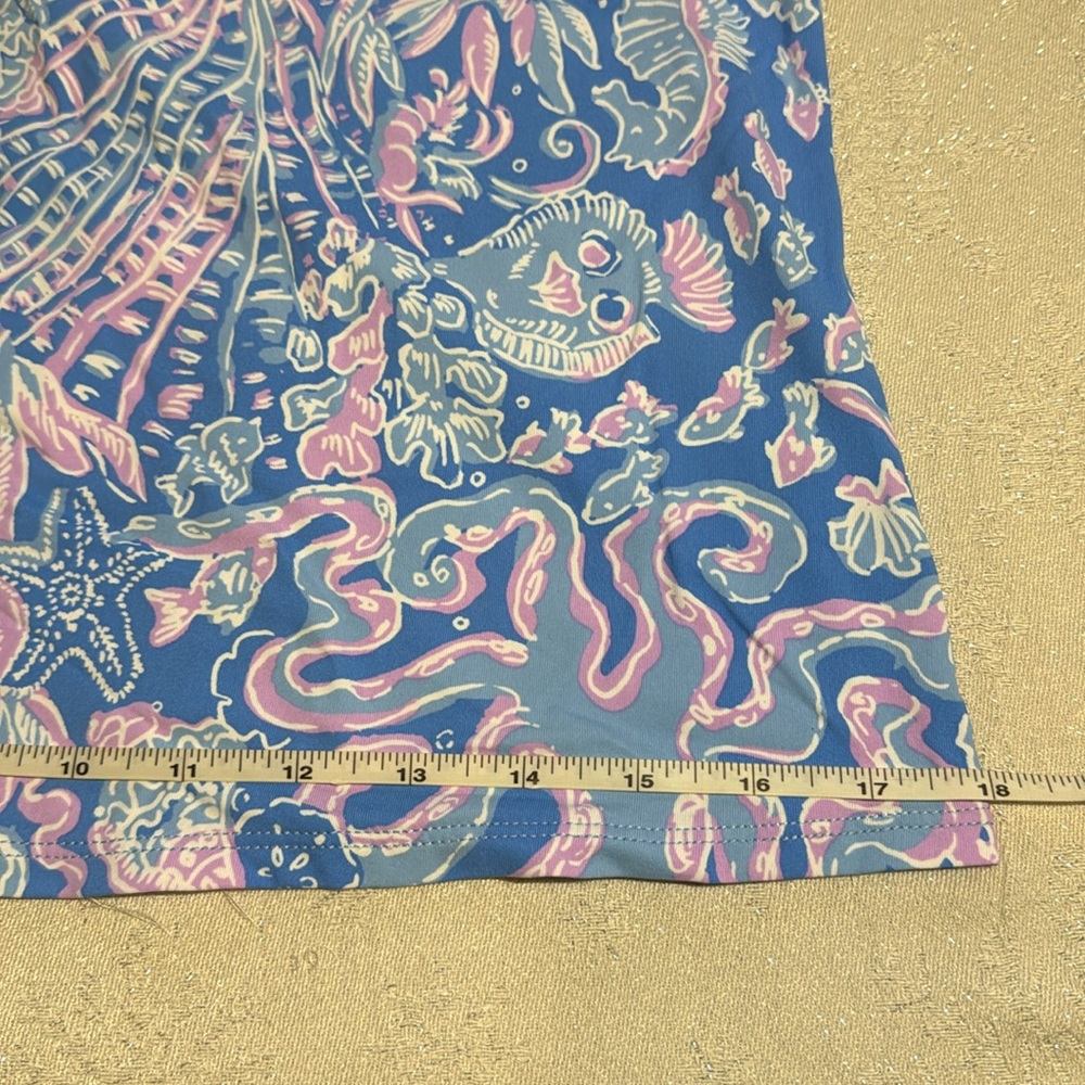 NWT LILLY PULITZER TANKINI TOP SZ M. Shades of blue, lavender and  white. - Picture 12 of 13